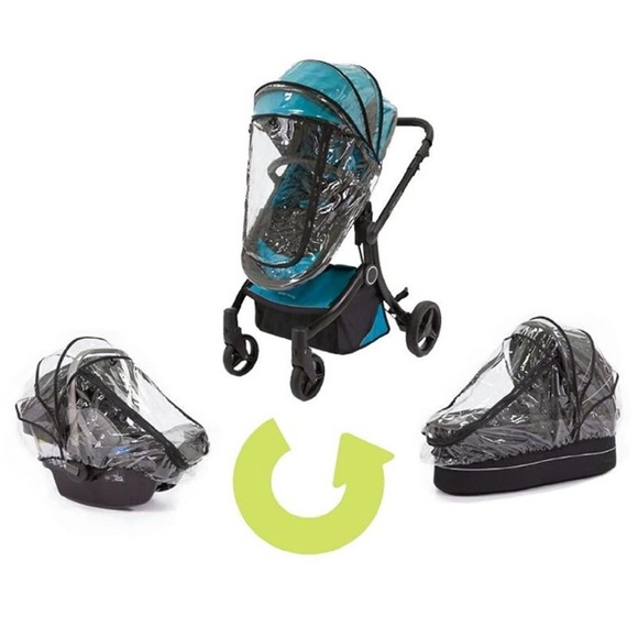 Guzzie+Guss 3-in-1 Rain Cover, Fits Most Bassinets, Car Seats & Pod Style Seats - Picture 3 of 7